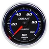 2-1/16" OIL PRESSURE, 0-100 PSI, COBALT